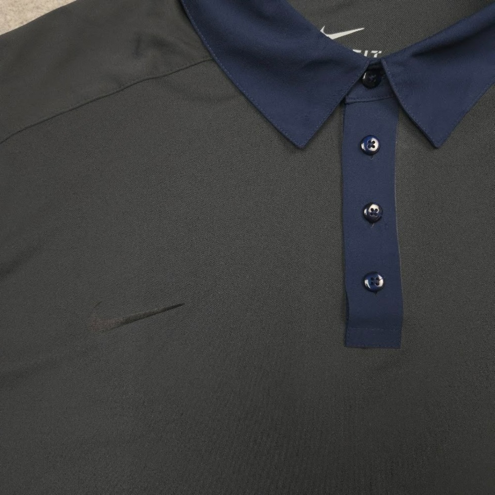 Nike Golf Polo Mens XXL Gray Dri-FIT Short Sleeve Shirt Penn State - Picture 7 of 12